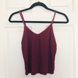 Maroon Crop Top/ Tank (American Eagle)